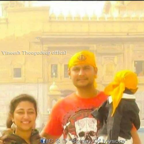 Darshan Thoogudeepa With His Family In Golden Gurdwara Amritsar